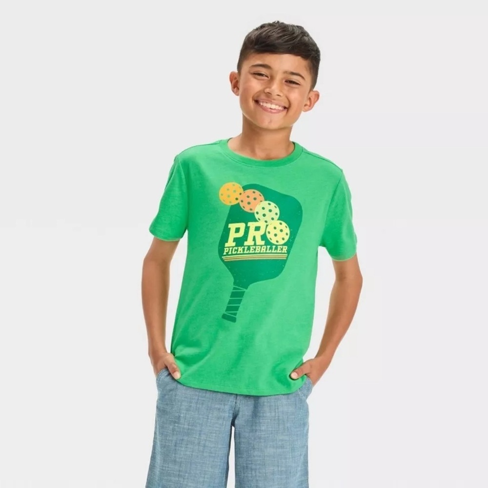 Cat & Jack NWT pro pickle baller tshirt sizes extra small large large Boys girls